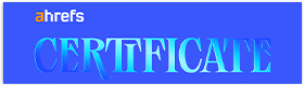 Ahref Certificate