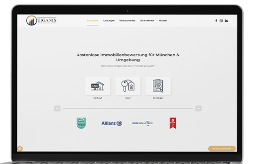 Projektbild: Markenauftritt für Immobilienmakler
