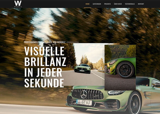 Vorschaubild des Projekts Website für Wisualz